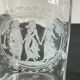 BOUTEILLES Verre Gravé et Bois VINTAGE
