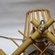 Rattan wall sconce