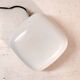 Ceiling light, square wall lamp in opaline, mid-20th century.
