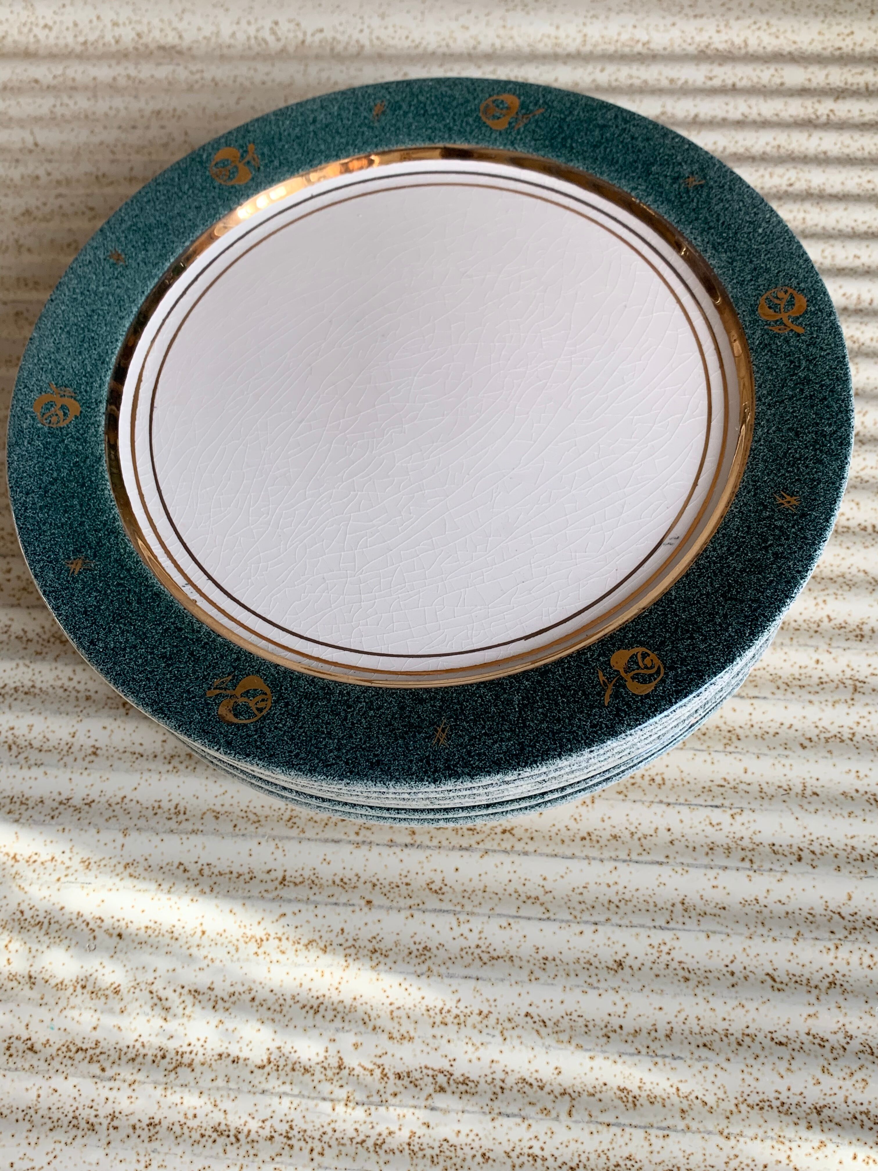 Set of 6 Longchamp dessert plates