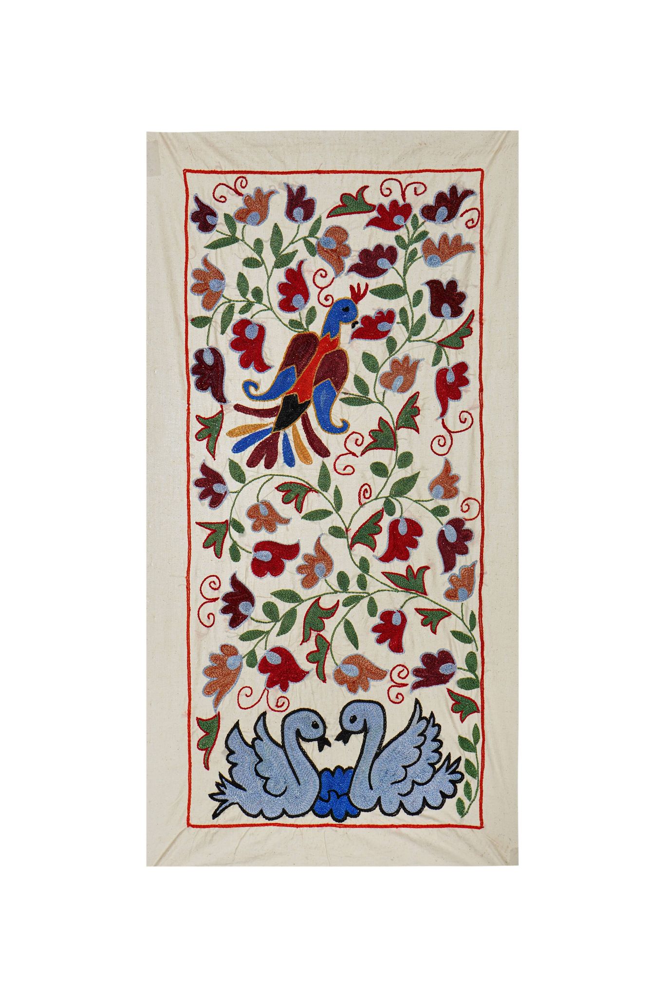 Vintage Turkish hand-knotted rug 50x90 cm