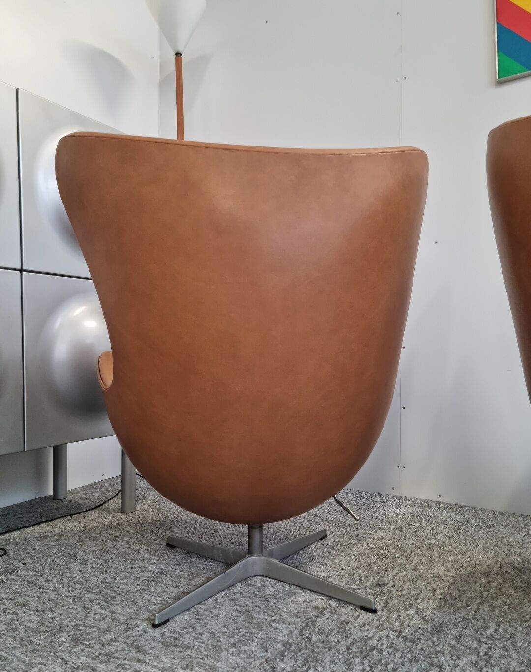 Pair Arne Jacobsen Egg chair by Fritz Hansen