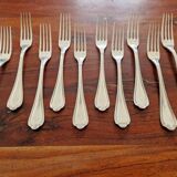 Ercuis - Set of 10 Sully dessert forks - silver metal