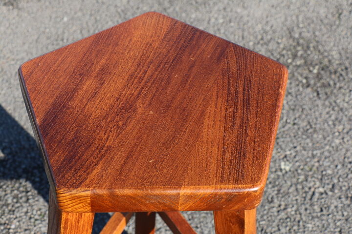 Suite de 3 tabourets scandinave en bois