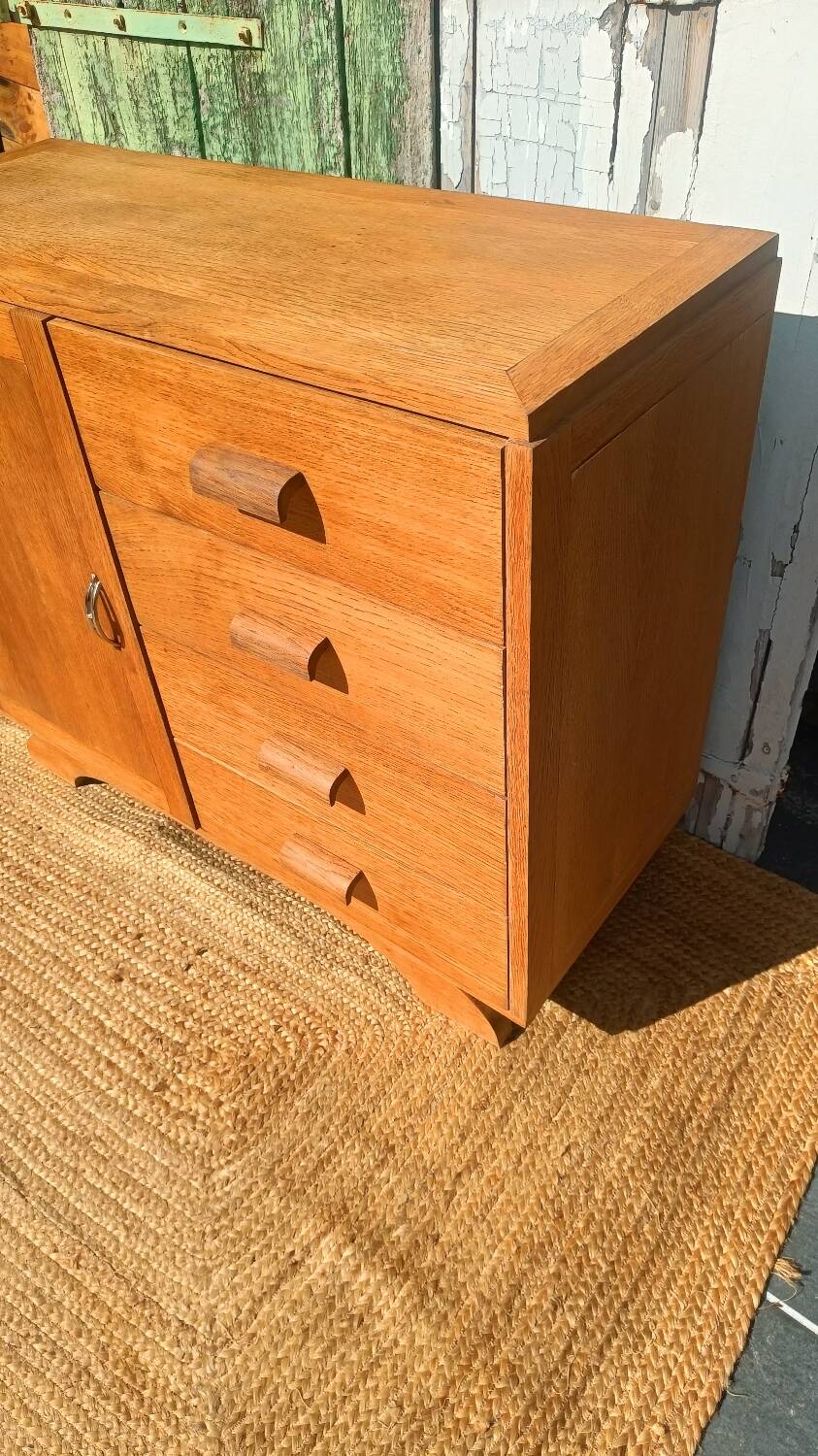 Vintage wooden buffet refurbished – 1 door and 4 drawers