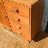 Vintage wooden buffet refurbished – 1 door and 4 drawers