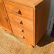 Vintage wooden sideboard refurbished – 1 door and 4 drawers