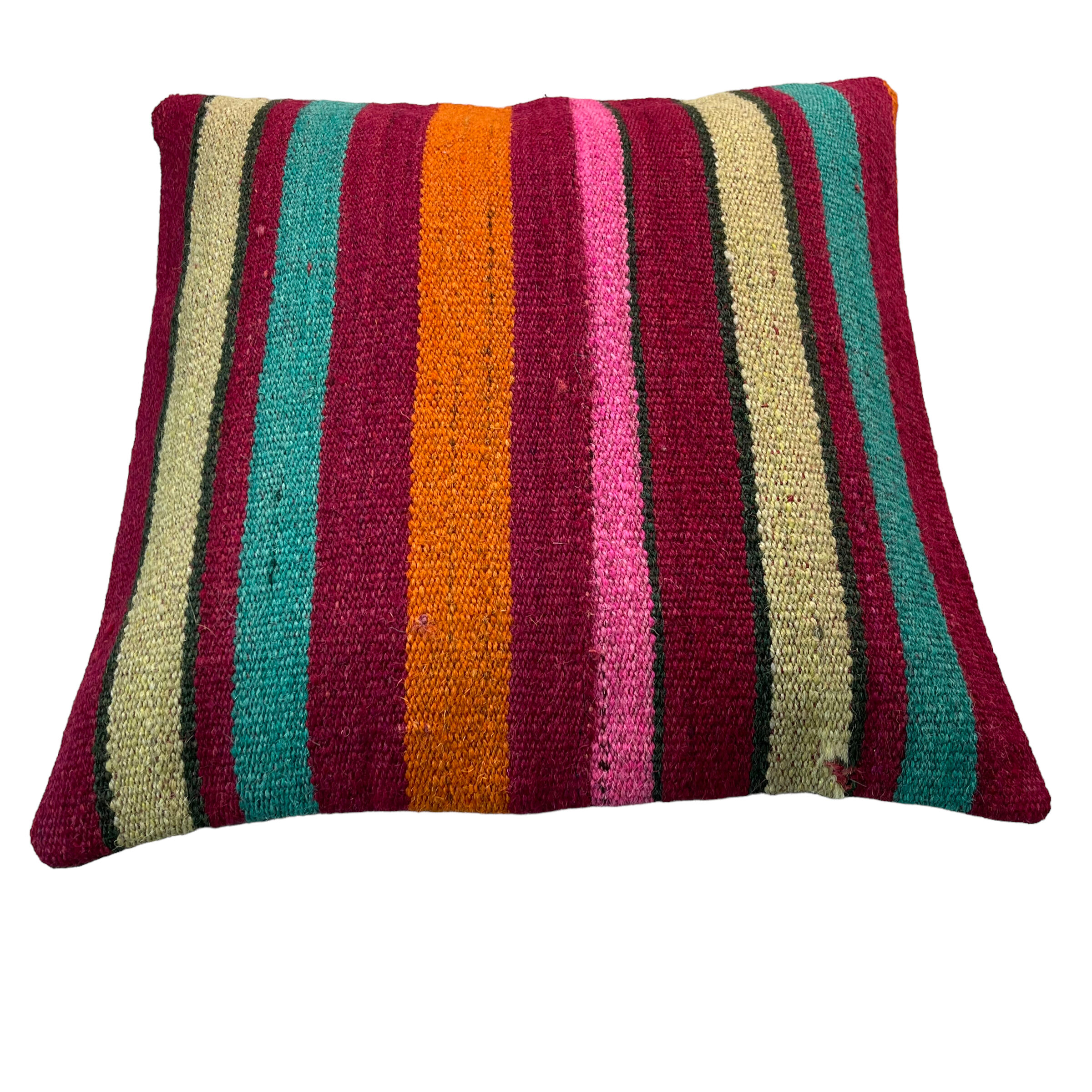 Housse de coussin kilim turc vintage, 40 x 40 cm