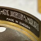 Oil lamp blown glass Hans Agne Jakobsson edition Markaryd Sweden 50s/60s