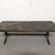 Coffee table in natural stones and wrought iron from the 60s/70s