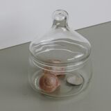 Small candy box or transparent glass jar