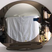 Lupi Crystal Luxor Mirror with 2 integrated wall lights and shelf
