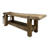 Old wooden workbench