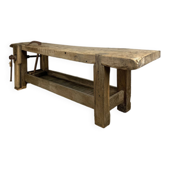 Old wooden workbench