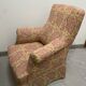Antique English armchair with Liberty floral tapestry