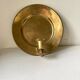 Vintage brass wall candle holder sconce diameter 18 cm