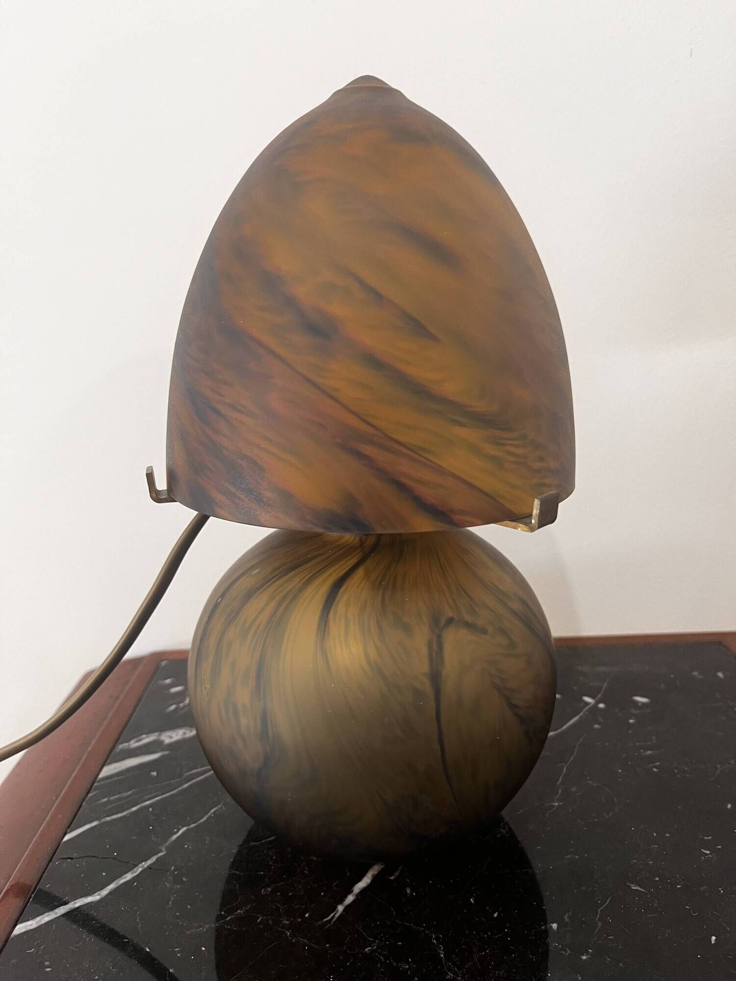Mushroom lamp glass paste
