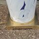 Lamp from the house Le Dauphin in ceramic and gilded brass