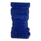 Gerard Singer blue thermoformed poster