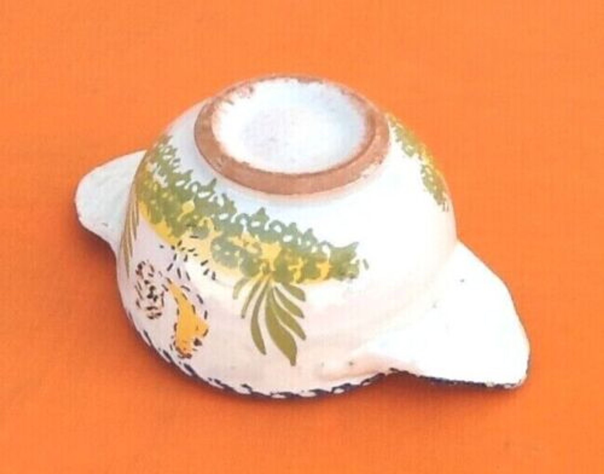 Charolles earthenware bowl with ears / saucer rooster model