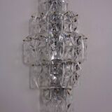Large crystal glass flush mount from Kinkeldey, Germany, 1970s.