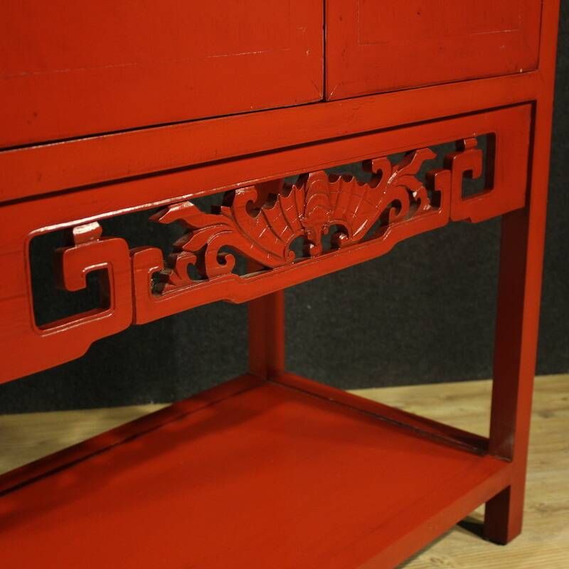 Chinese lacquered cabinet from the second half of the 20th century