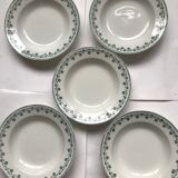 5 soup plates Moulin des louos
