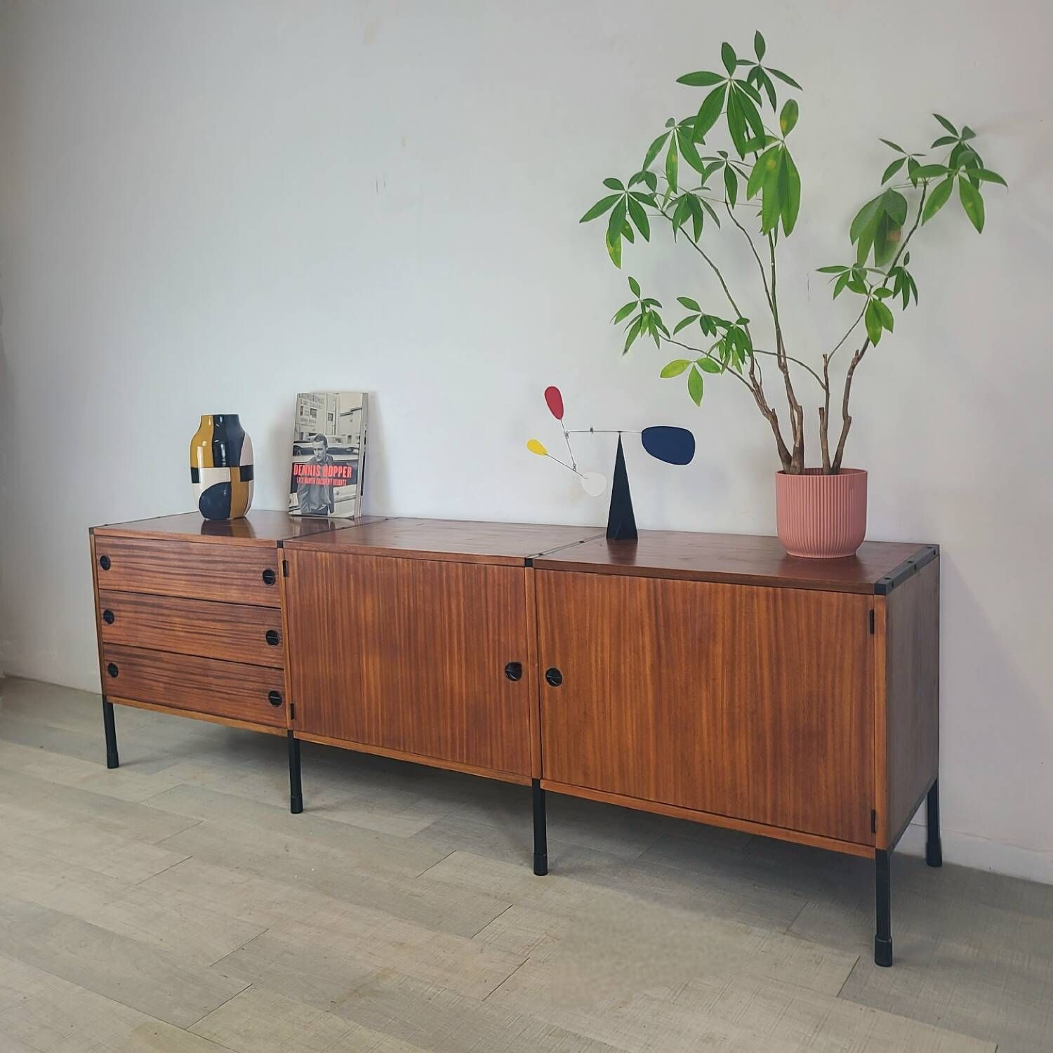 Vintage ARP Minvielle edition teak sideboard, Guariche design, 1960