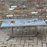 Table basse vintage en céramique Adri