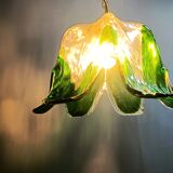 Vintage murano glass pendant light, for Mazzega, 1960s