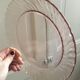 12 powder pink dessert plates