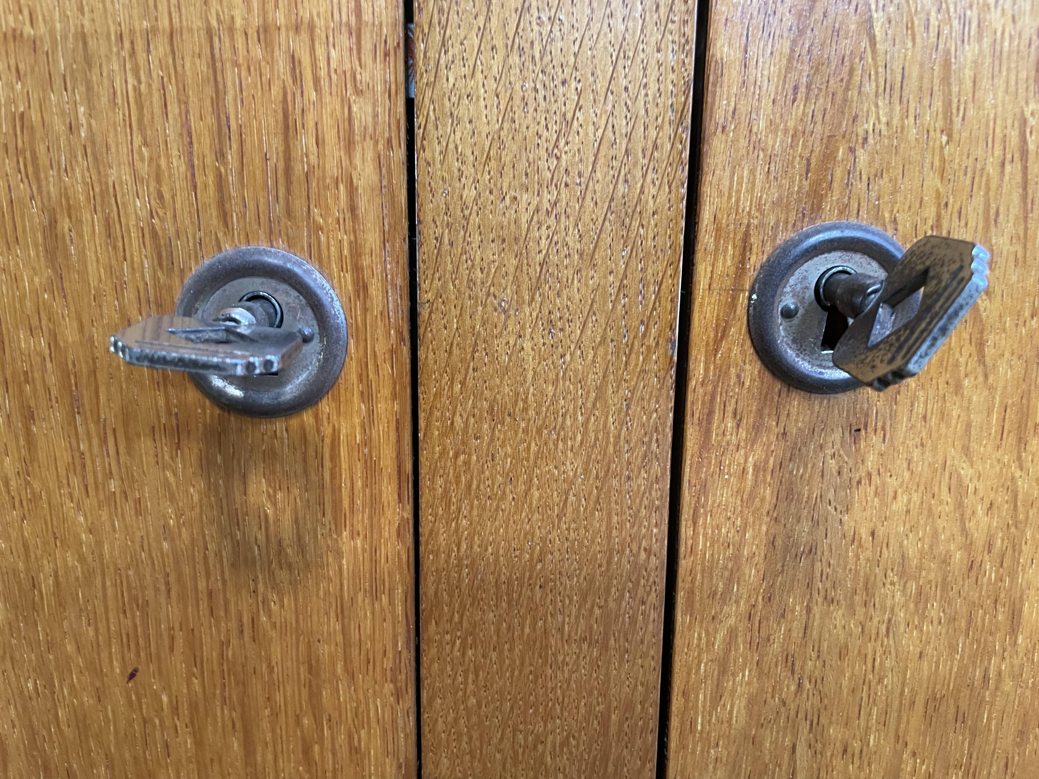 Administration cabinet in oak veneer 1950