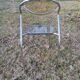 Vintage designer chair in plexiglass and chrome 1980
