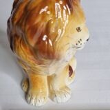 Lion in glazed ceramic, 70s