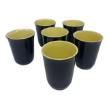 6 ceramic cups 1950