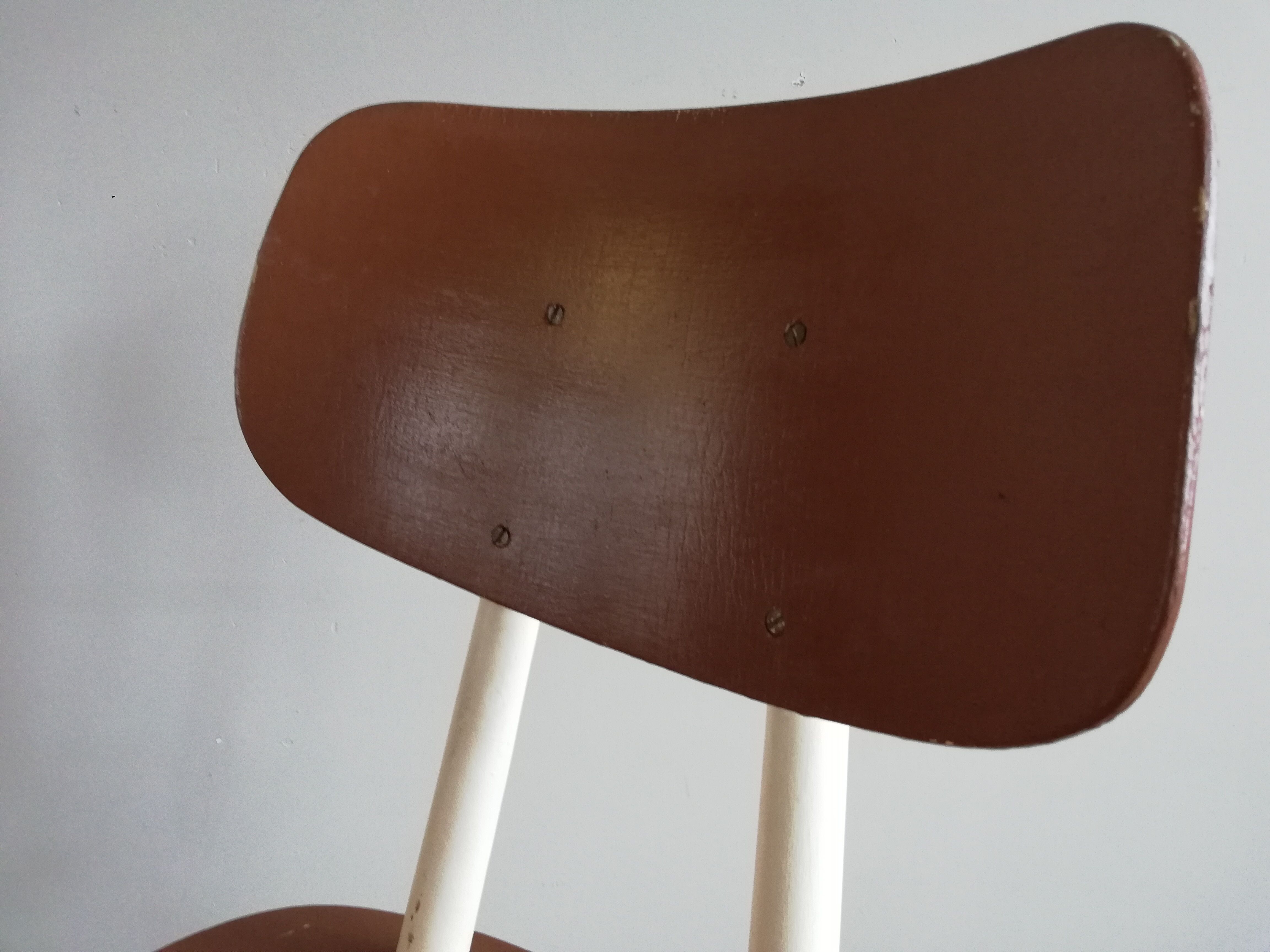 2 vintage Czech wooden chairs, Ton ex Thonet, 1960