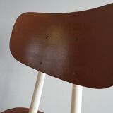 2 vintage Czech wooden chairs, Ton ex Thonet, 1960