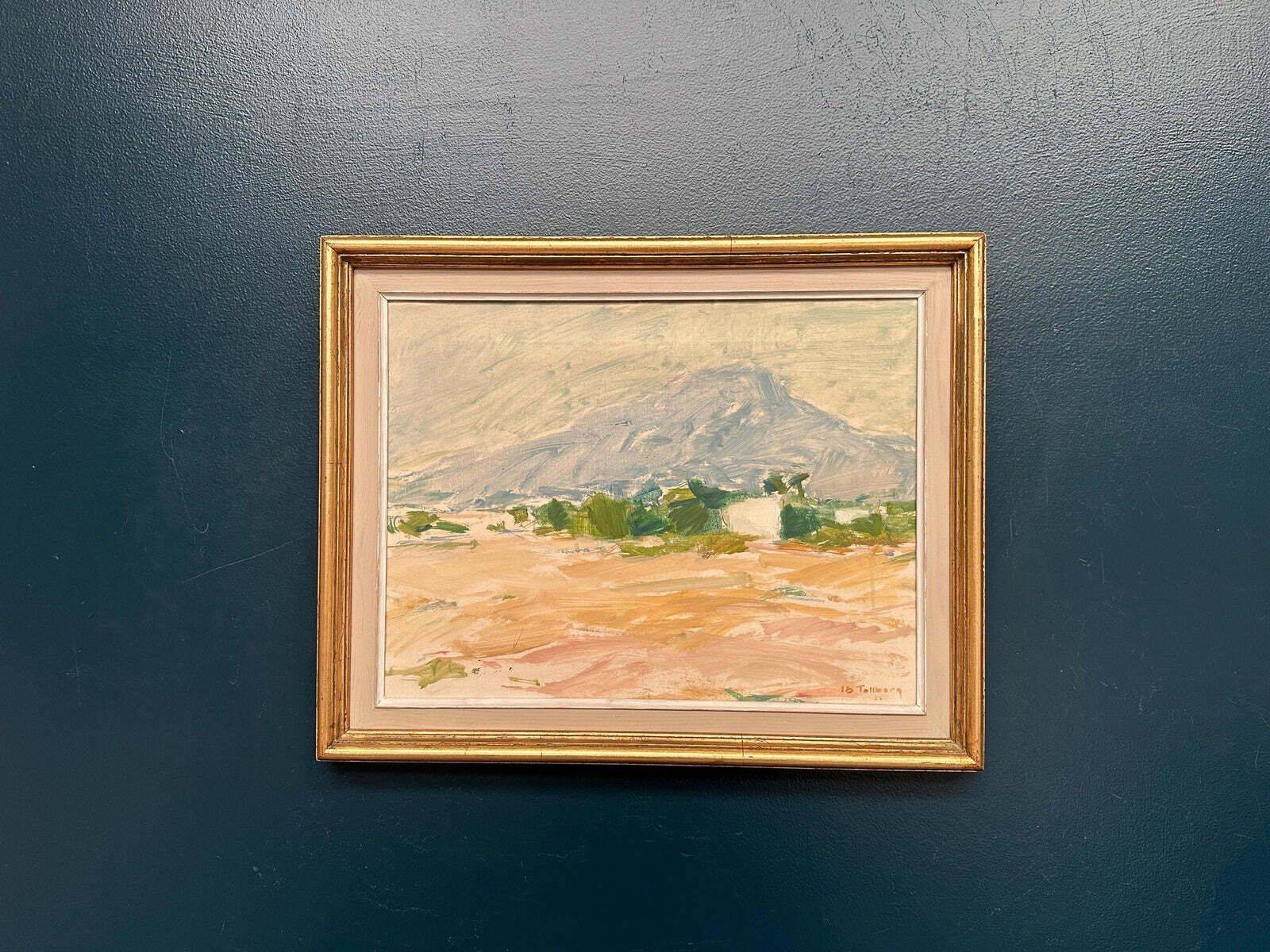 Original Swedish Oil on Canvas – “Coastal Landscape” by Ib Tollberg