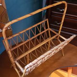 Rattan wicker magazine door from the 70s