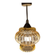 suspension globe ambré space age,1970