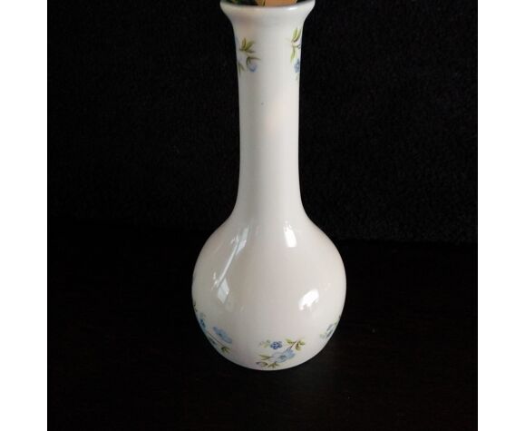 Vase Anglais, porcelaine, décor floral XX ème siècle | Selency