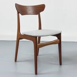 Chaises de salle à manger en teck danois par Schionning & Elgaard, années 1960, ensemble de 4
