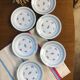 Service de 6 assiettes à dessert en porcelaine VPF