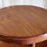 Table d'appoint style Art-Déco en bois massif - années 30/40