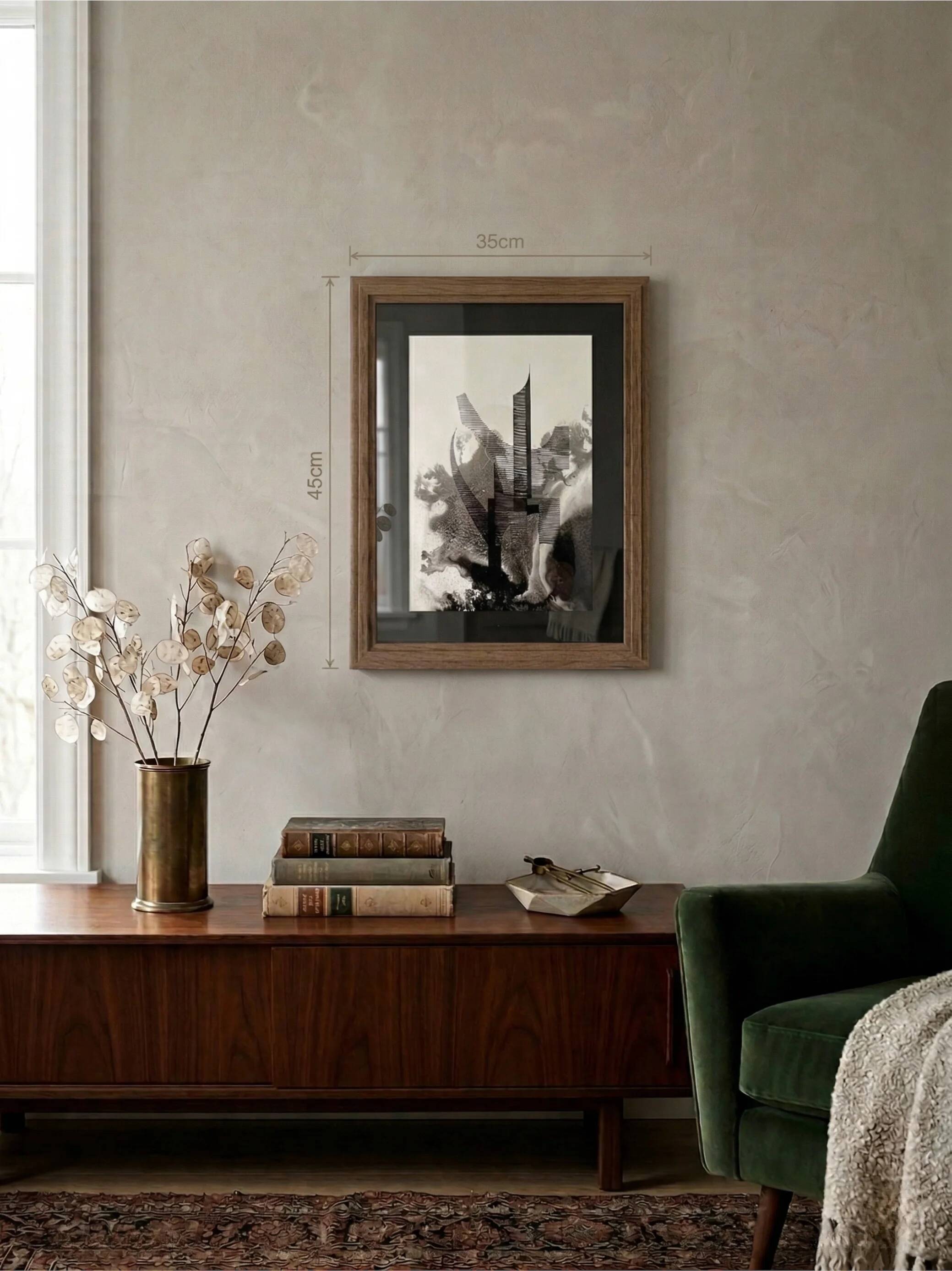 Original work on paper signed by Eugène Eechaut, created in ink and framed, 1973.