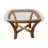 Table basse en rotin