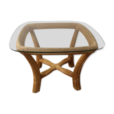 Table basse en rotin