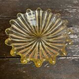 Vintage Murano Yellow Blown Glass Bowl #D527