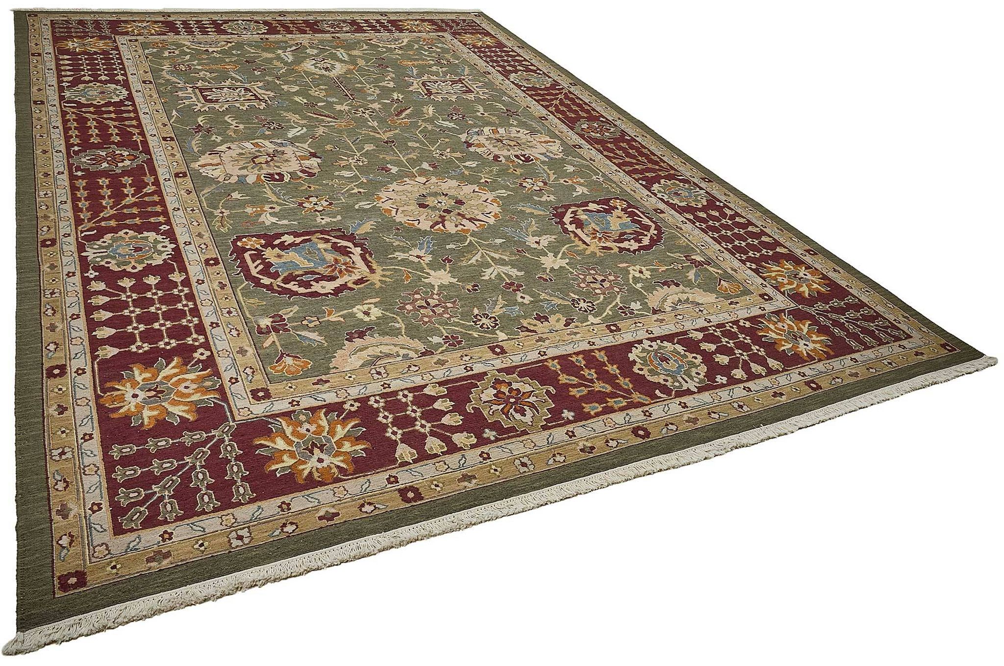 Turkish Handknotted Wool Oushak Rug 300 cm x 410 cm