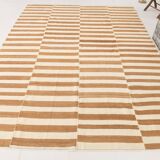 8x10 Beige & Bronze Contemporary Kilim Rug, 229x311Cm SK 35061